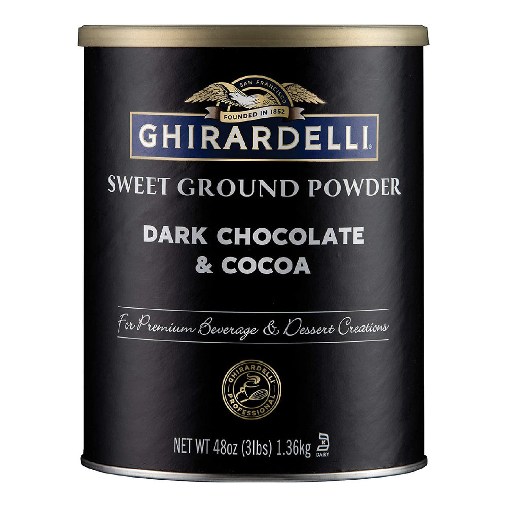 Ghirardelli Sweet Ground Dark Chocolate & Cocoa Powder  3 LB Can