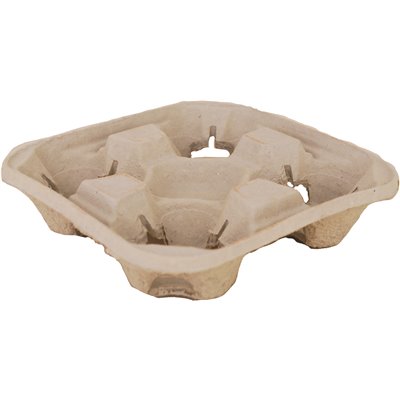 Tray Carrier Drink 4-Cup 8 to 44 oz 75 Ct Sleeve