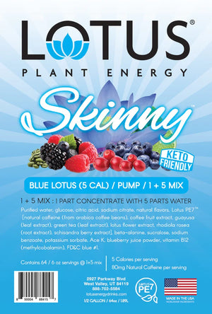 Skinny Blue Lotus Plant-Based Energy