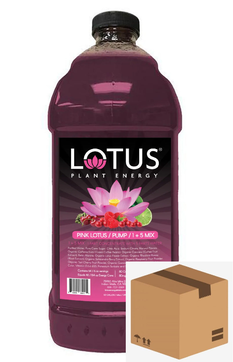 Pink Lotus Plant-Based Energy <B>Case Qty 6</B>