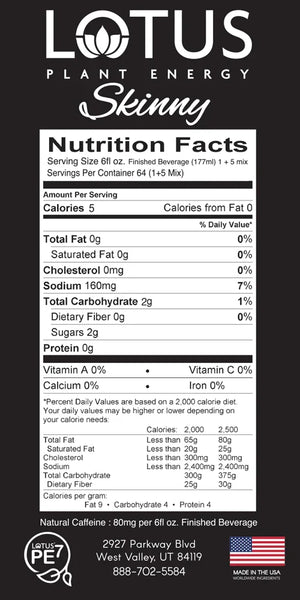 Skinny Blue Lotus Plant-Based Energy