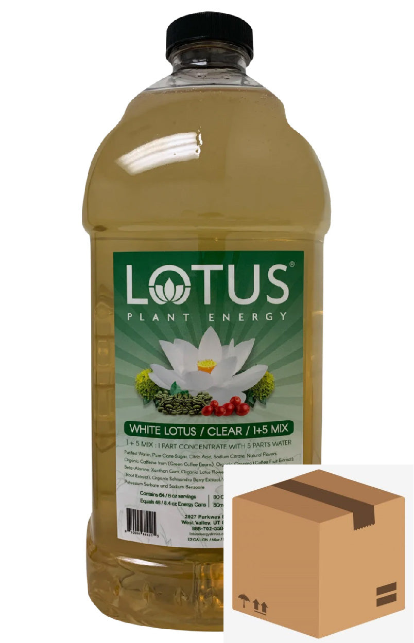 White Lotus Plant-Based Energy <B>Case Qty 6</B>